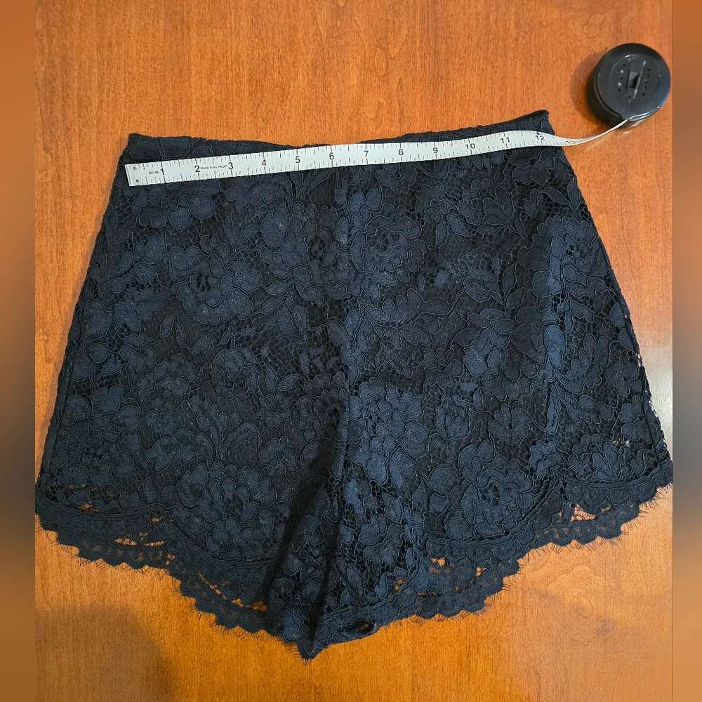New! Amanda Uprichard x REVOLVE Brynley Lace Shorts in Black - Size XS - Picture 13 of 16